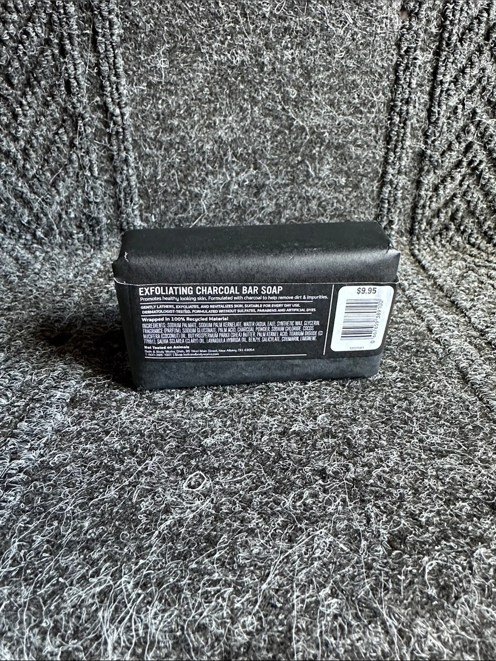 Bath & Body Works Essentials for Men Exfoliating Charcoal Bar Soap
